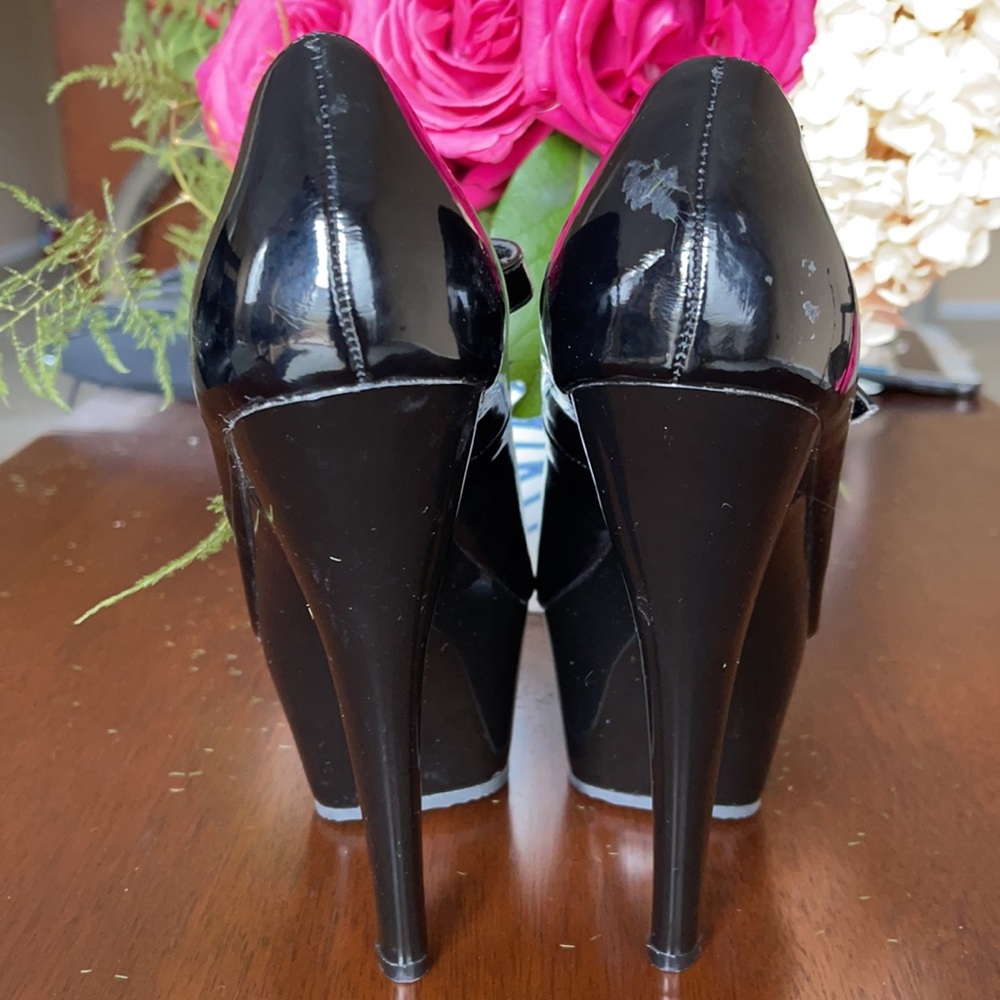 Pleaser black , platform, stiletto six inch heals - Picture 6 of 14